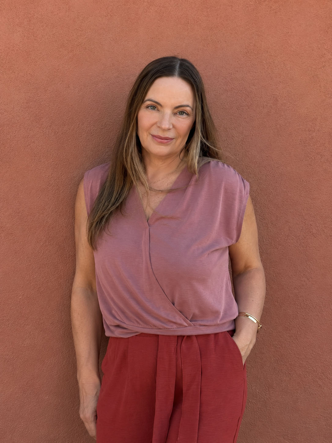 Professional portrait of Tucson interior designer Sarah Morse specializing in luxury home design, remodeling, custom interiors, and elevated Southwest living spaces